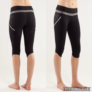 Lululemon Run A Marathon Crop in Black/Gray combo 🖤🩶
